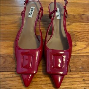 Women's Red Slingback Shoes
